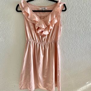 Flowy Pink Satin Dress